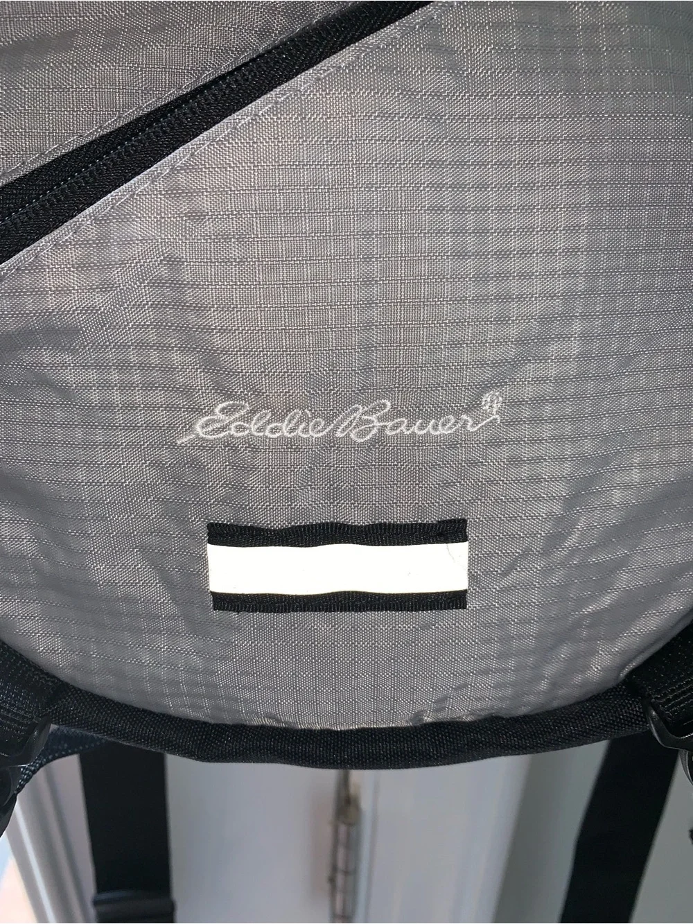 Eddie Bauer backpack small to medium green gray and black excellent condition